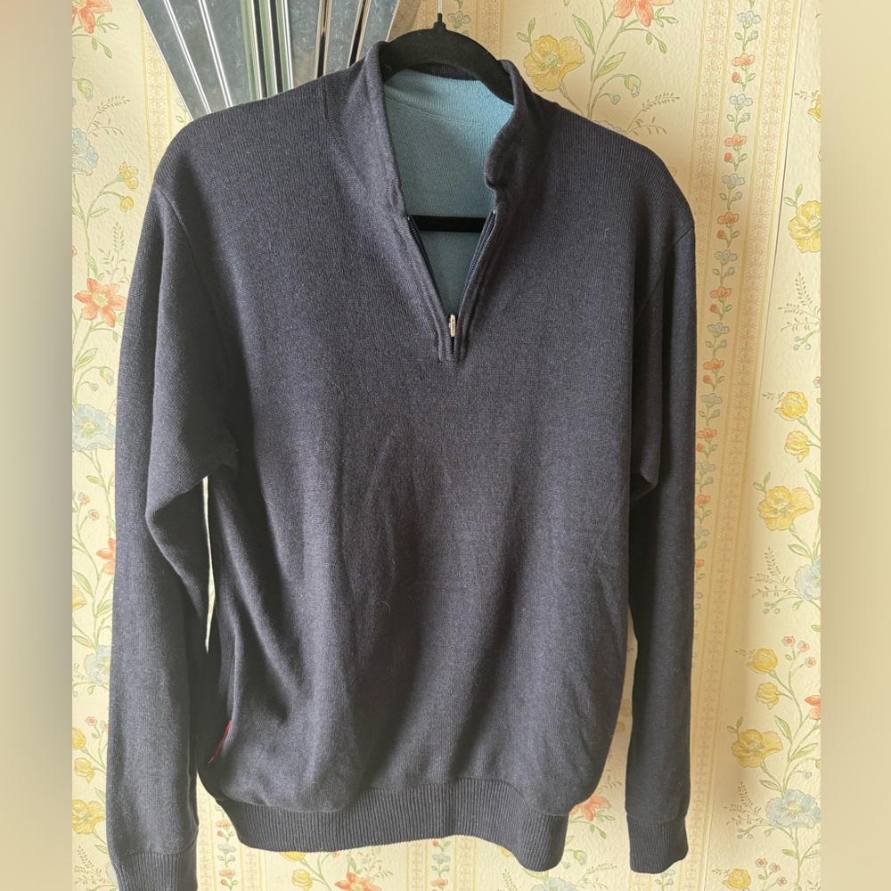 Shanghai Tang reversible cashmere and silk sweater